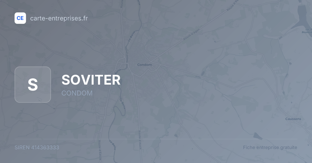 SOVITER — 414363333 — fiche entreprise