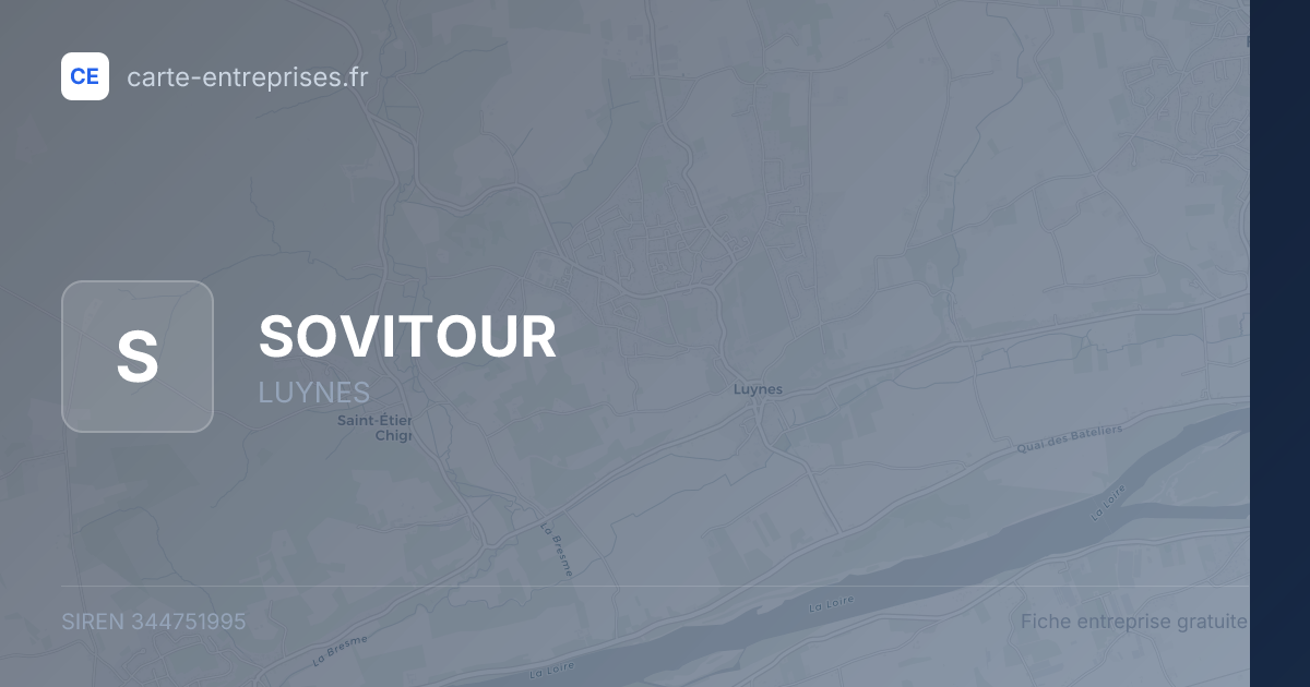 SOVITOUR — 344751995 — fiche entreprise