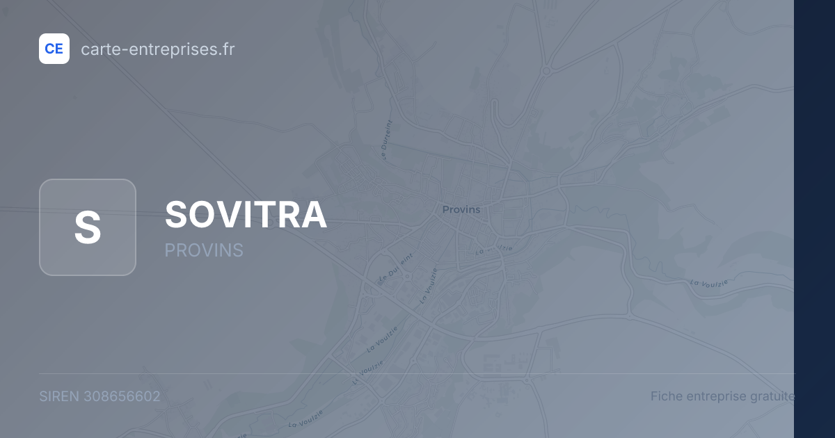 SOVITRA — 308656602 — fiche entreprise