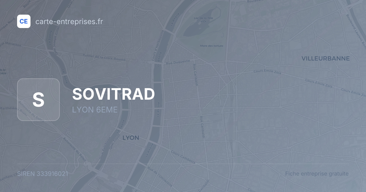 SOVITRAD — 333916021 — fiche entreprise