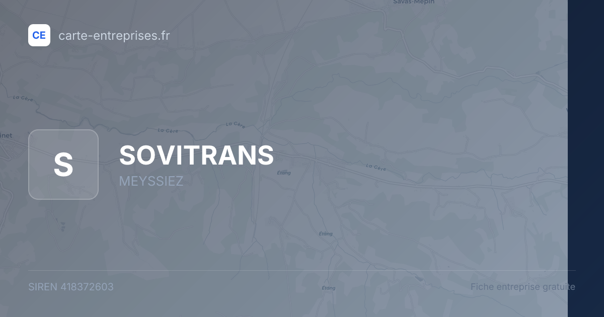 SOVITRANS — 418372603 — fiche entreprise
