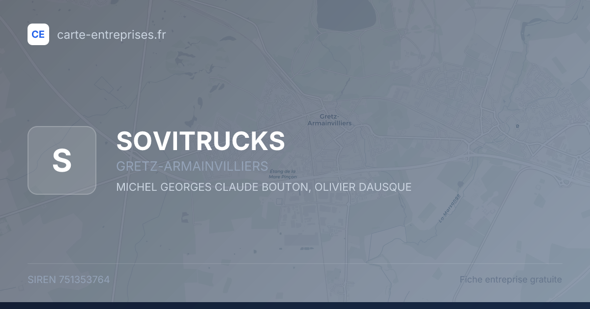 SOVITRUCKS — 751353764 — fiche entreprise