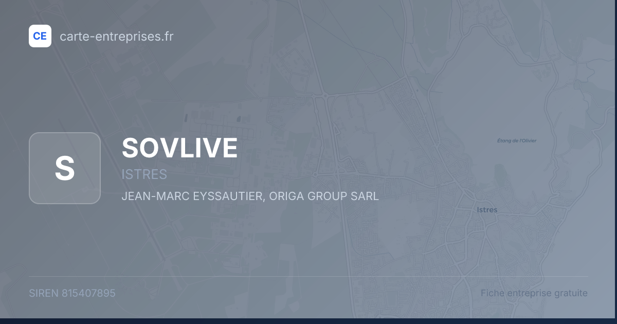SOVLIVE — 815407895 — fiche entreprise