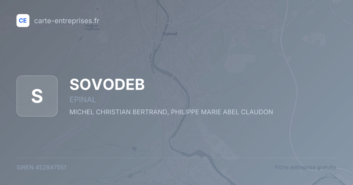 SOVODEB — 452847551 — fiche entreprise