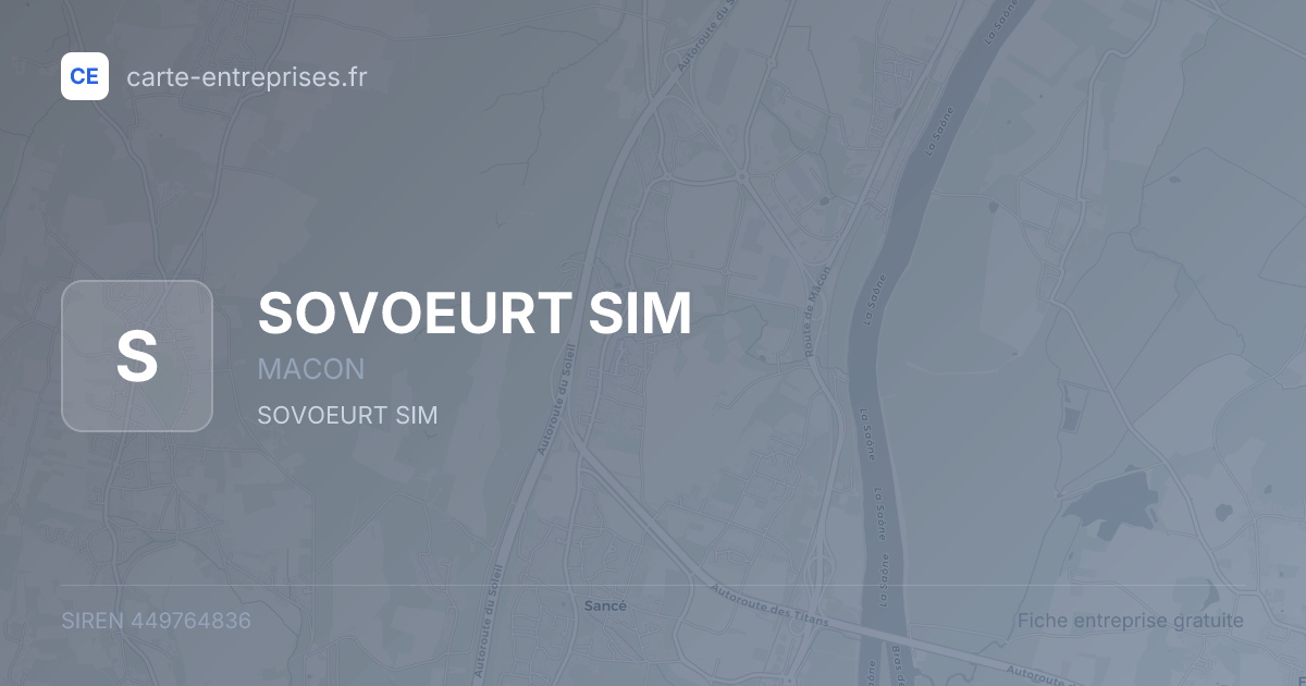 SOVOEURT SIM — 449764836 — fiche entreprise