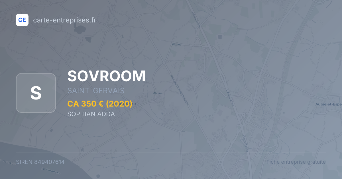 SOVROOM — 849407614 — fiche entreprise