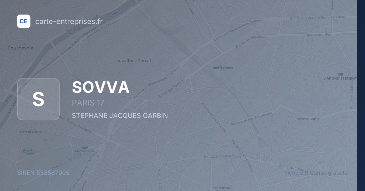 SOVVA — 533567905 — fiche entreprise