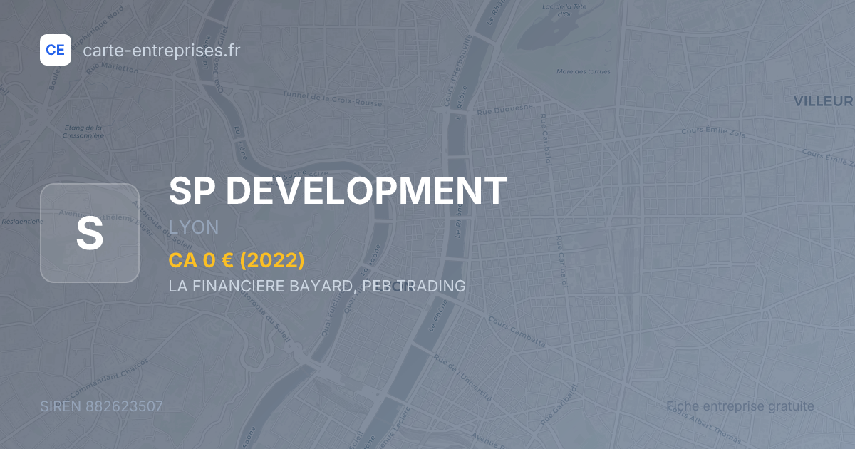 SP DEVELOPMENT — 882623507 — fiche entreprise