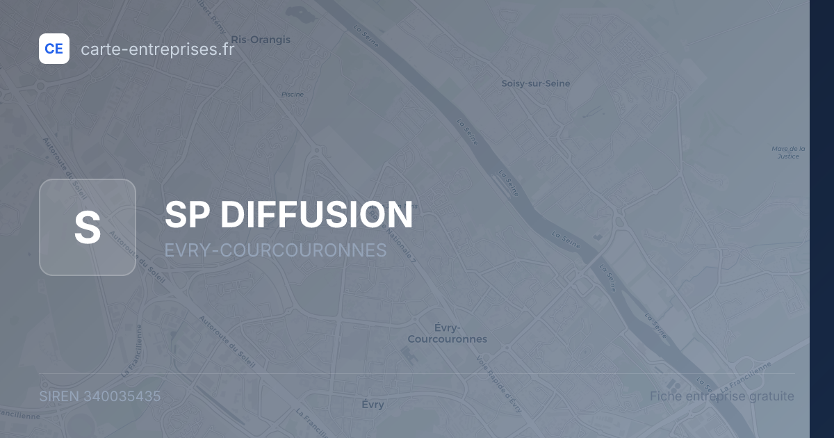 SP DIFFUSION — 340035435 — fiche entreprise