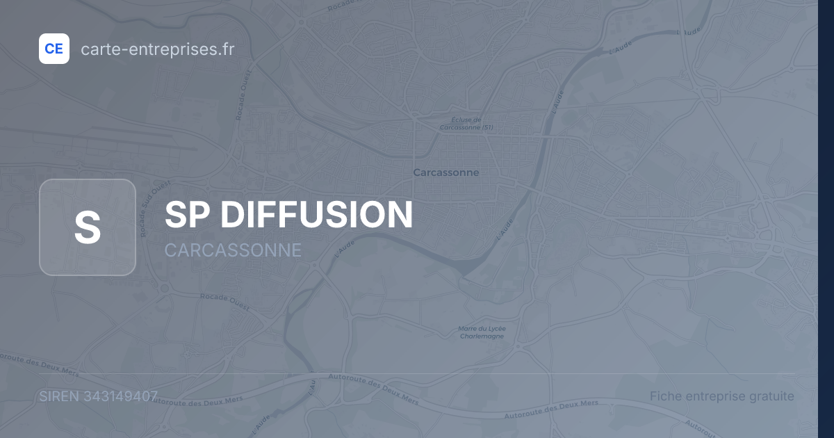 SP DIFFUSION — 343149407 — fiche entreprise