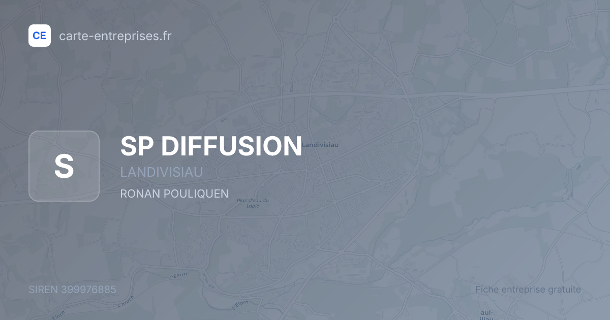 SP DIFFUSION — 399976885 — fiche entreprise