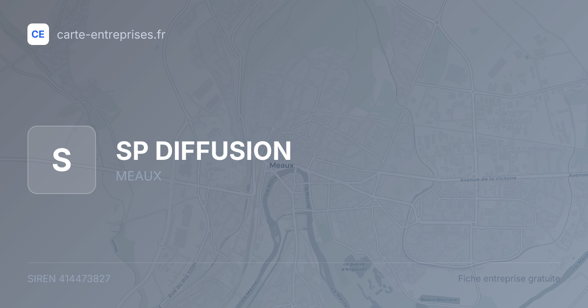 SP DIFFUSION — 414473827 — fiche entreprise