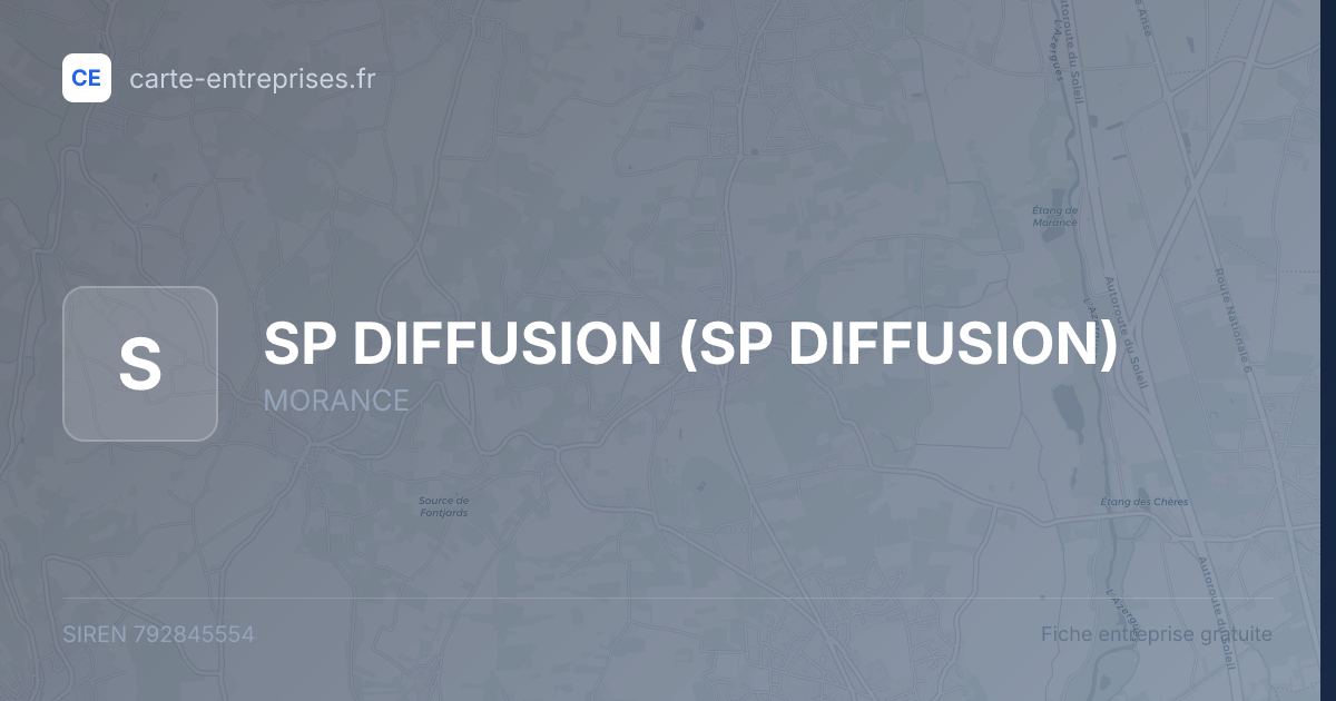 SP DIFFUSION — 792845554 — fiche entreprise