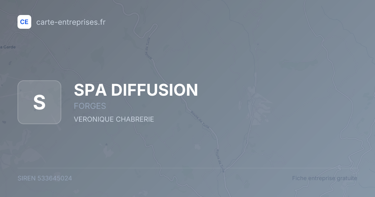 SPA DIFFUSION — 533645024 — fiche entreprise