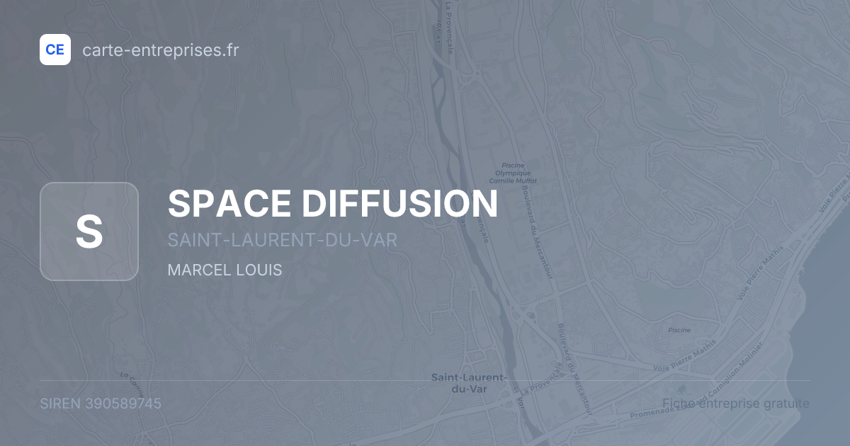 SPACE DIFFUSION — 390589745 — fiche entreprise