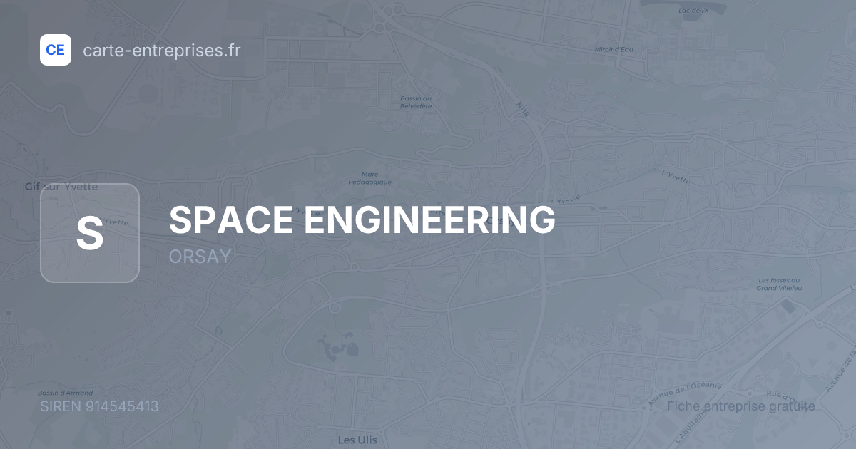 SPACE ENGINEERING — 914545413 — fiche entreprise