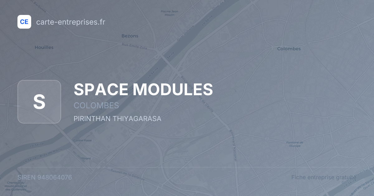 SPACE MODULES — 948064076 — fiche entreprise