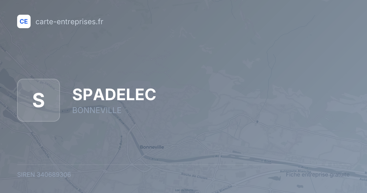 SPADELEC — 340689306 — fiche entreprise