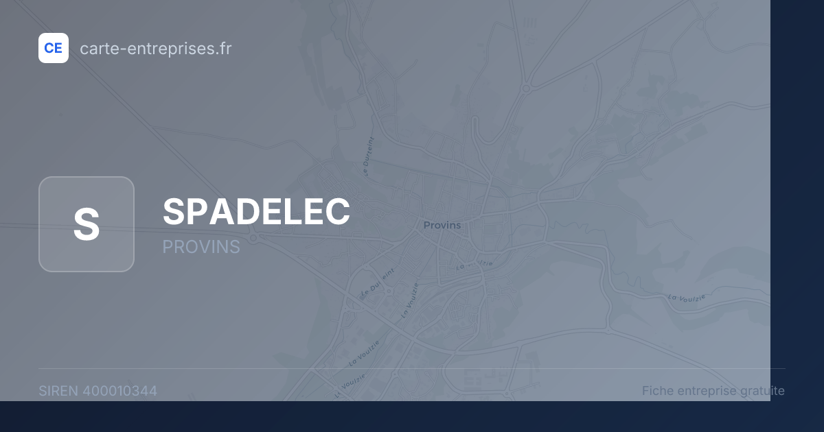 SPADELEC — 400010344 — fiche entreprise