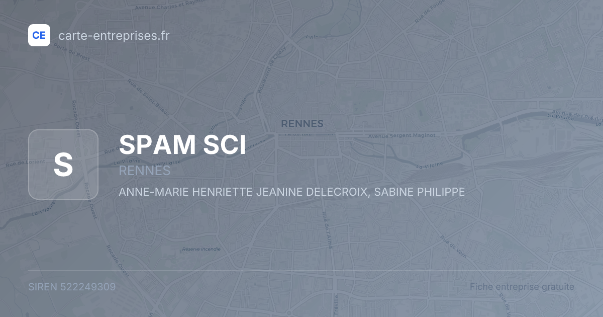 SPAM SCI — 522249309 — fiche entreprise