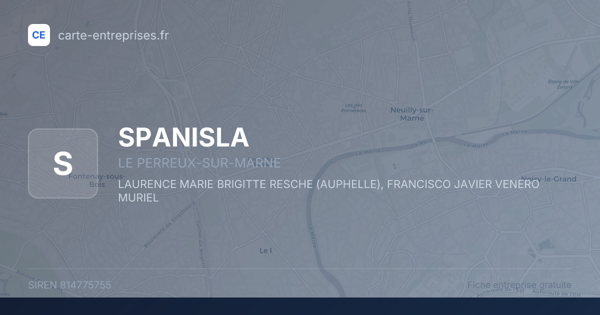 SPANISLA — 814775755 — fiche entreprise