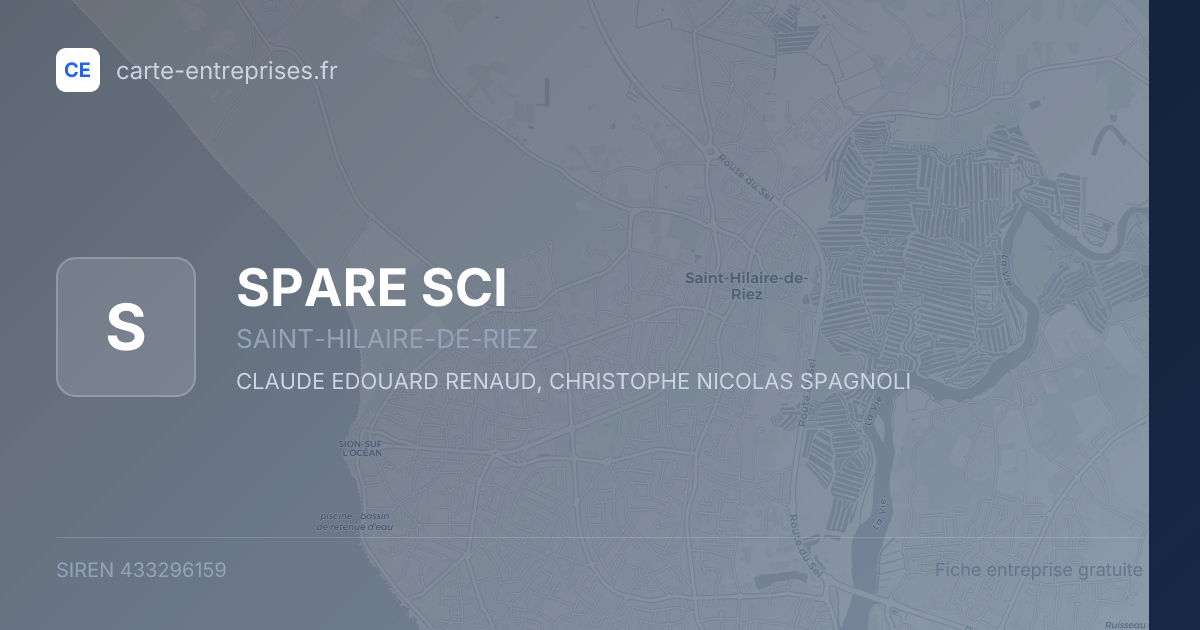 SPARE SCI — 433296159 — fiche entreprise