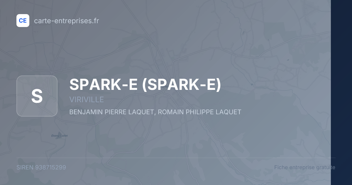 SPARK-E — 938715299 — fiche entreprise