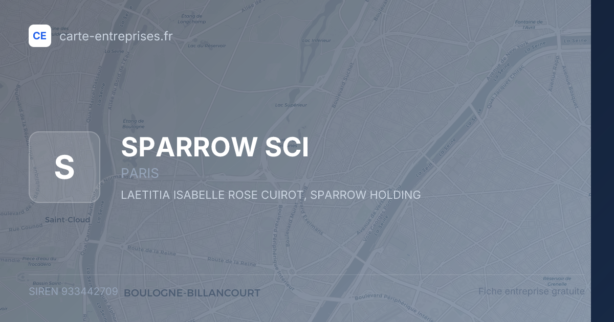 SPARROW SCI — 933442709 — fiche entreprise