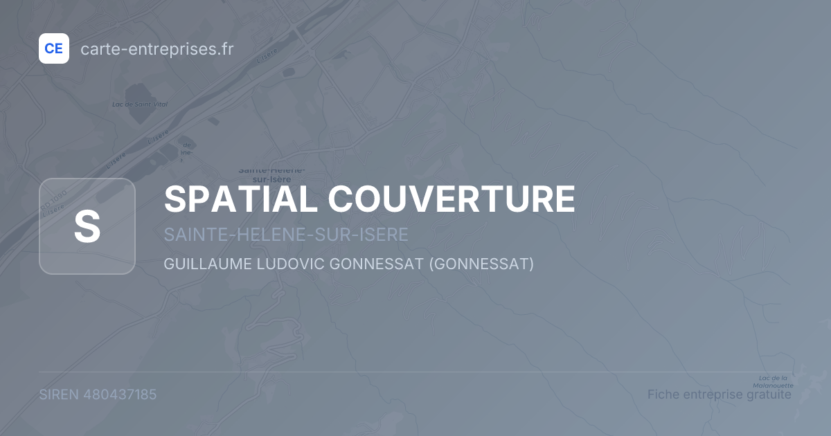 SPATIAL COUVERTURE — 480437185 — fiche entreprise