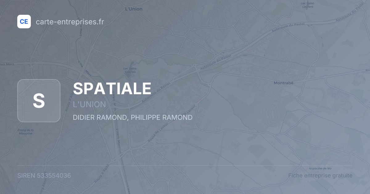 SPATIALE — 533554036 — fiche entreprise