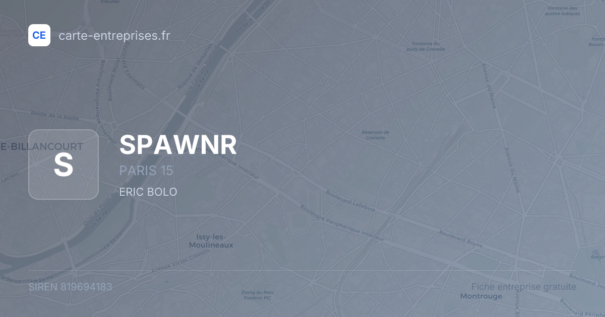 SPAWNR — 819694183 — fiche entreprise