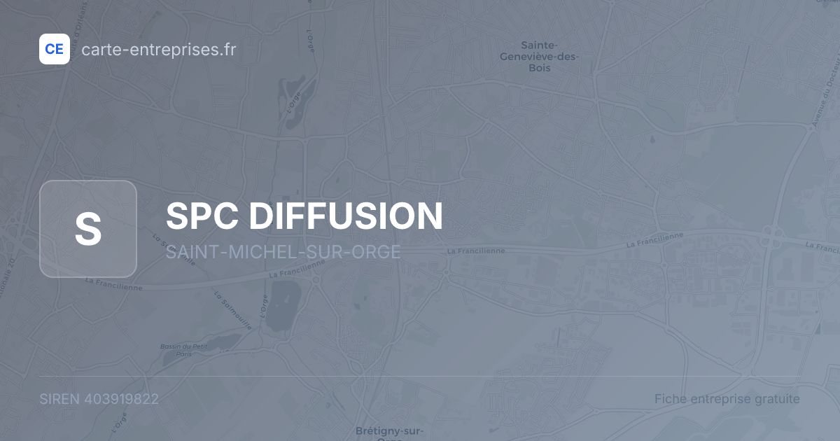 SPC DIFFUSION — 403919822 — fiche entreprise
