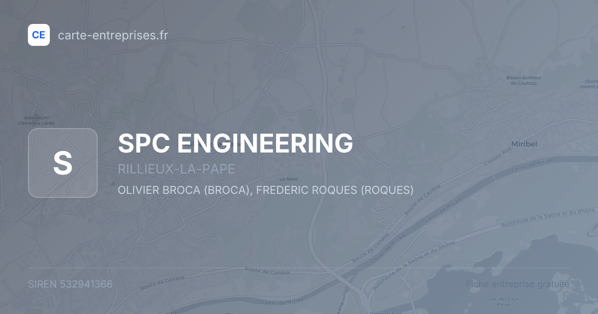 SPC ENGINEERING — 532941366 — fiche entreprise