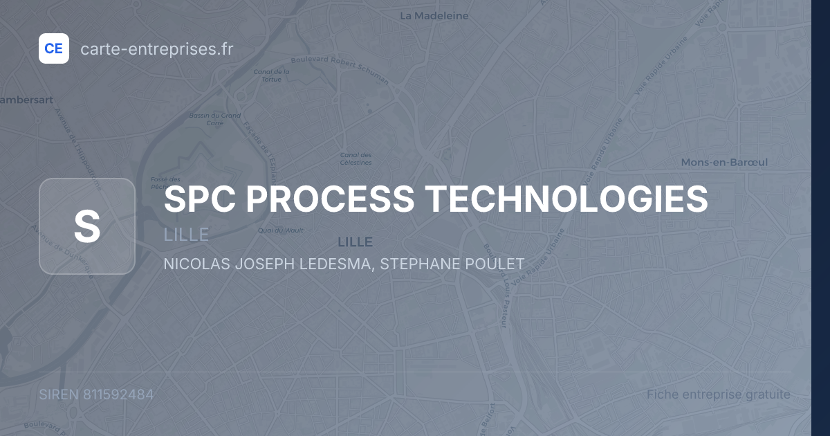 SPC PROCESS TECHNOLOGIES — 811592484 — fiche entreprise
