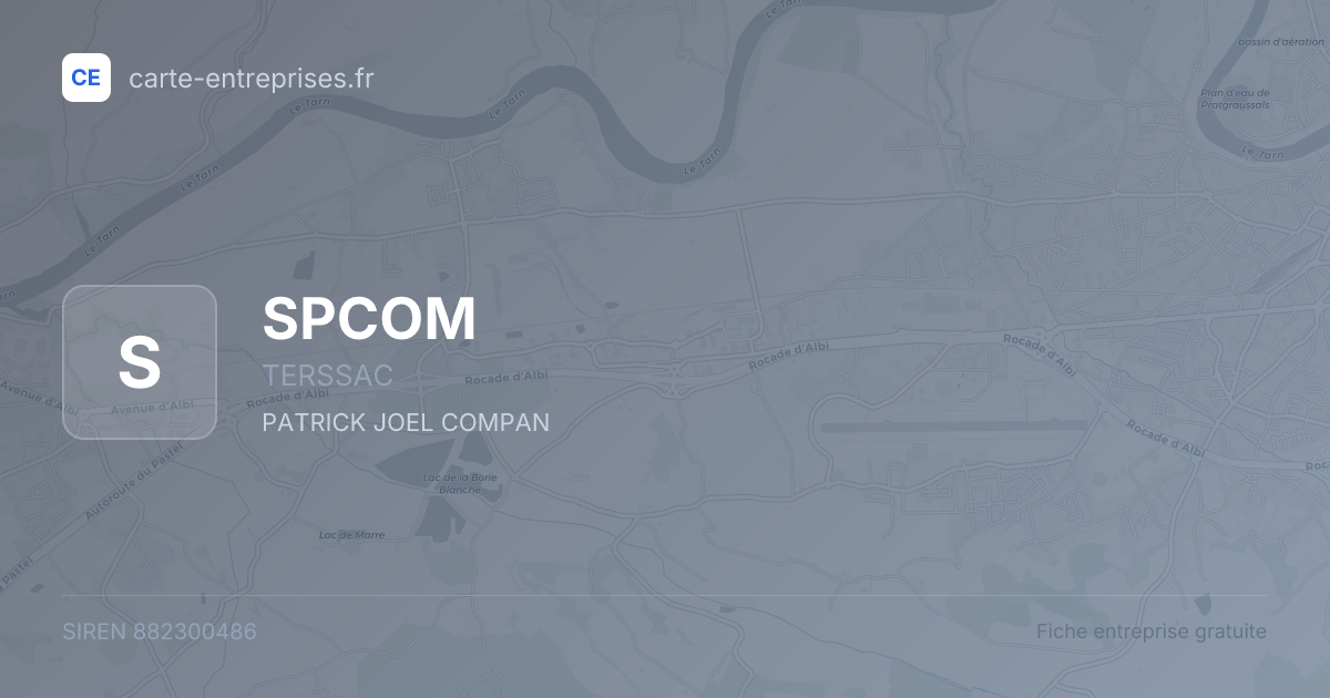SPCOM — 882300486 — fiche entreprise
