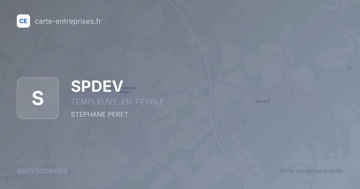 SPDEV — 512886748 — fiche entreprise