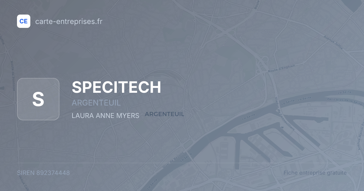 SPECITECH — 892374448 — fiche entreprise