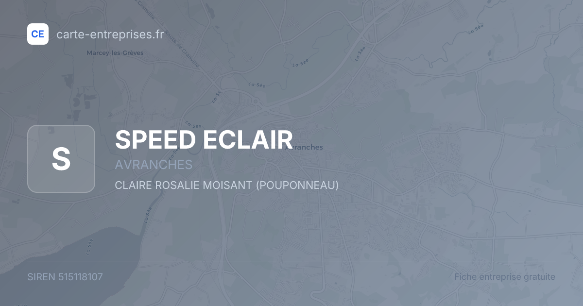 SPEED ECLAIR — 515118107 — fiche entreprise