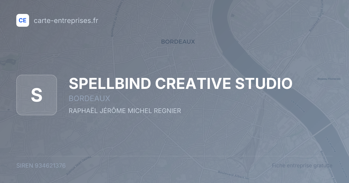 SPELLBIND CREATIVE STUDIO — 934621376 — fiche entreprise