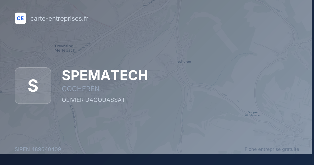 SPEMATECH — 489640409 — fiche entreprise