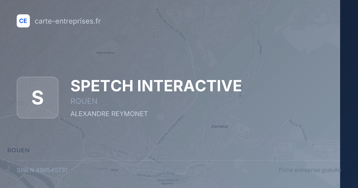 SPETCH INTERACTIVE — 498540731 — fiche entreprise