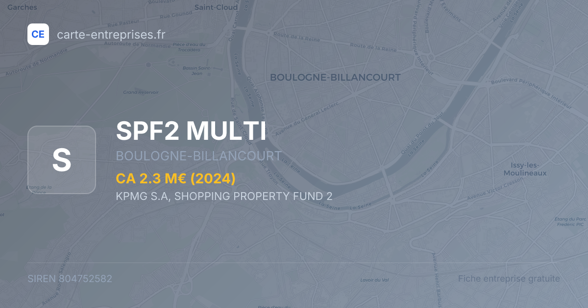 SPF2 MULTI — 804752582 — fiche entreprise