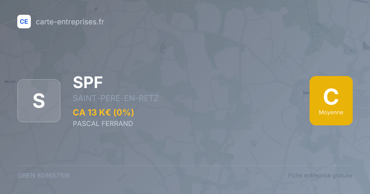 SPF — 809657109 — fiche entreprise