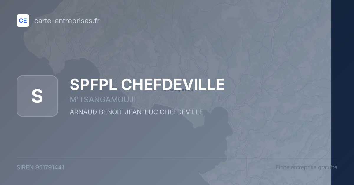 SPFPL CHEFDEVILLE — 951791441 — fiche entreprise