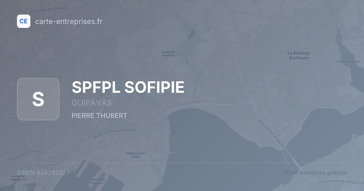 SPFPL SOFIPIE — 934263377 — fiche entreprise
