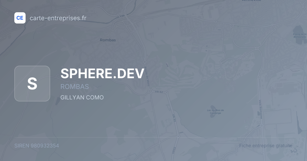 SPHERE.DEV — 980932354 — fiche entreprise