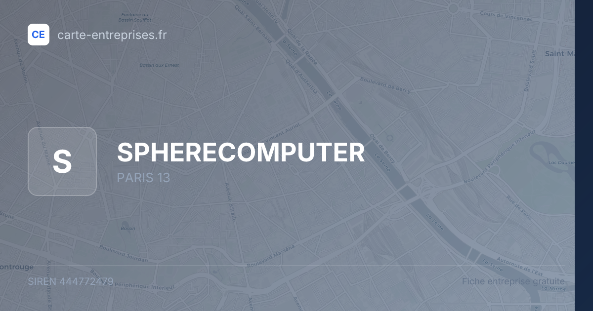 SPHERECOMPUTER — 444772479 — fiche entreprise
