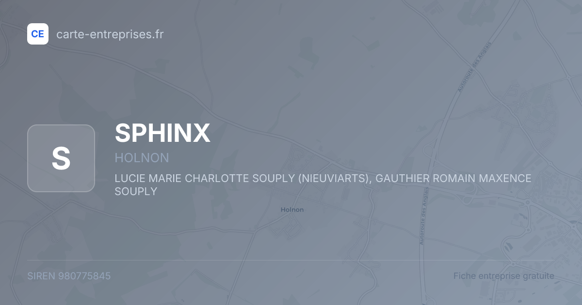 SPHINX — 980775845 — fiche entreprise
