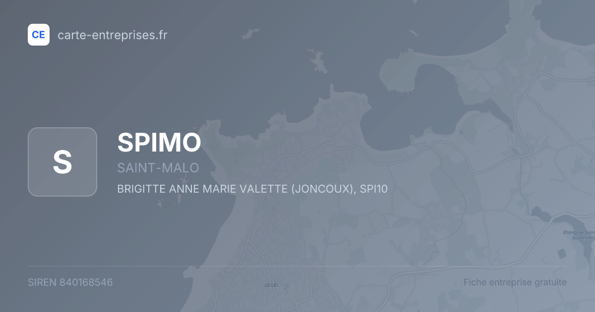 SPIMO — 840168546 — fiche entreprise