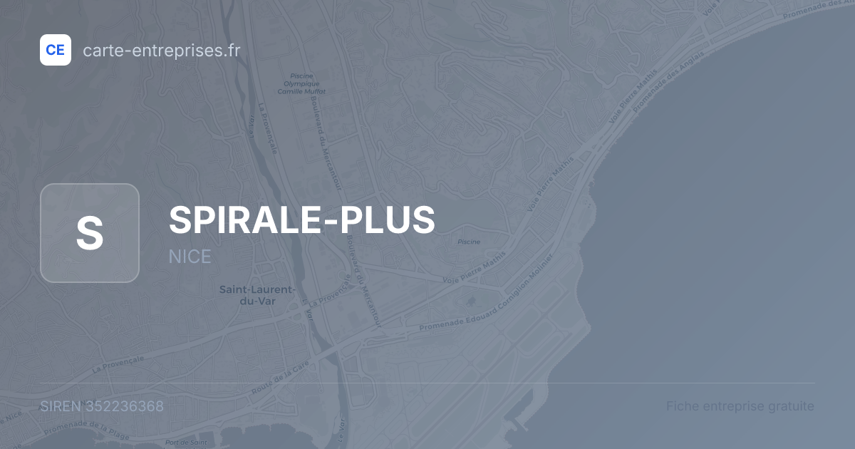 SPIRALE-PLUS — 352236368 — fiche entreprise